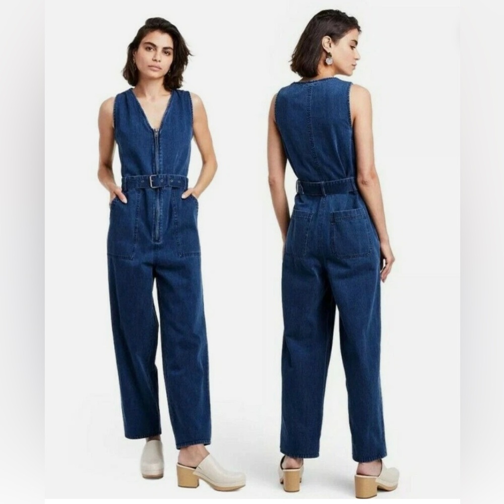 Rachel Comey Target Indigo Denim Overalls Jumpsuit - Size 4